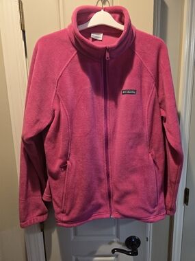 Columbia Womens Pink Fleece Jacket - Cozy Full-Zip Layer 2X